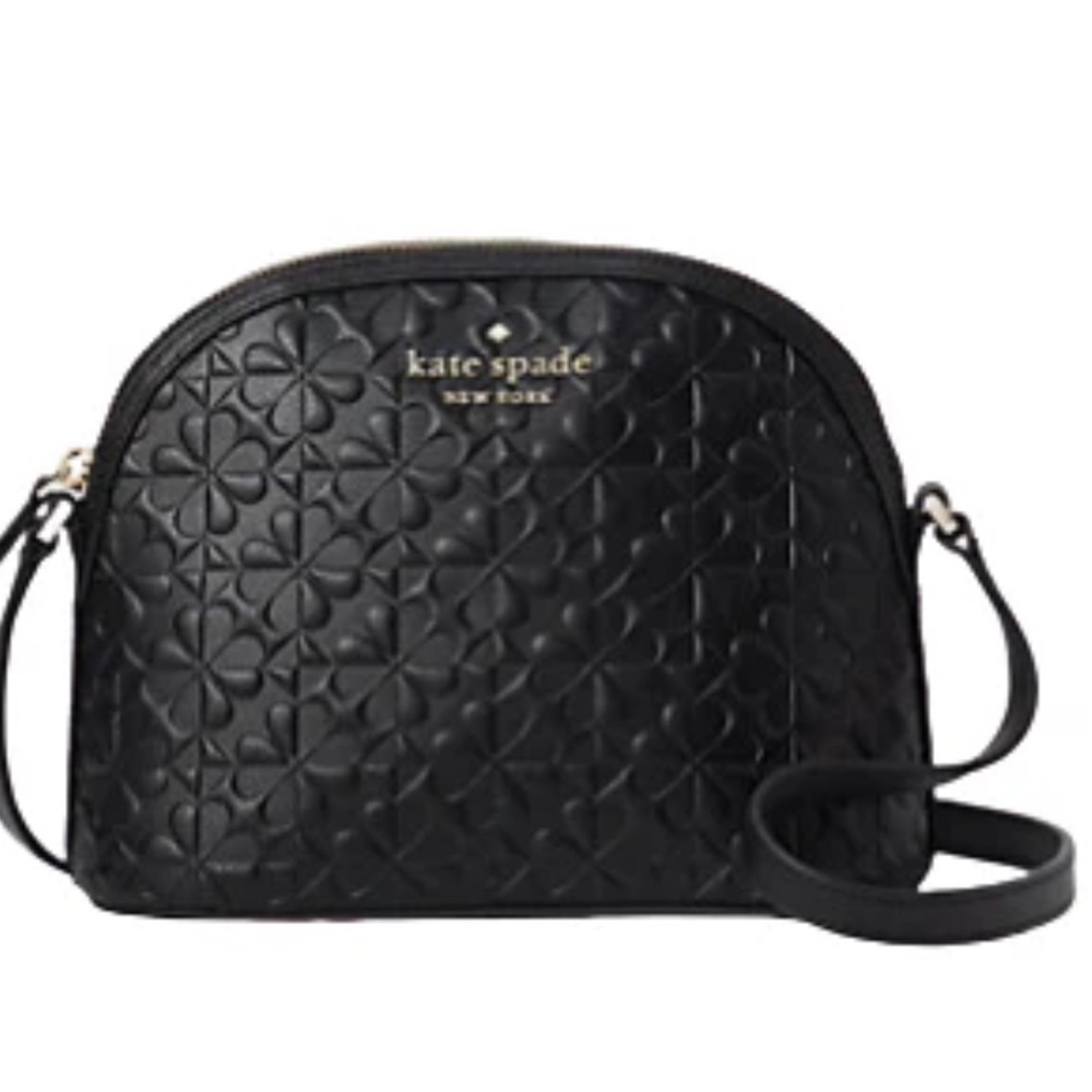 Kate Spade Hollie Spade Clover Geo Embossed Crossbody